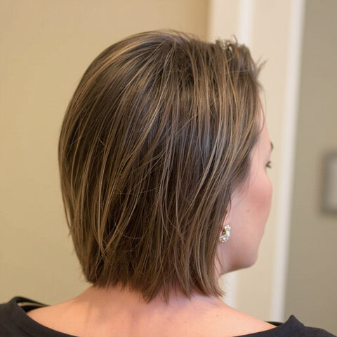 dark blonde hair color result from a naturigin customer