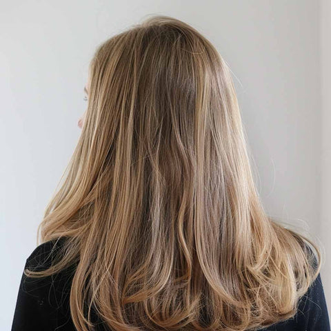 dark blonde hair color result from a naturigin customer