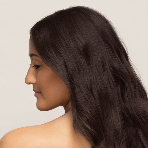 Naturigin ebony hair color colorede on hair